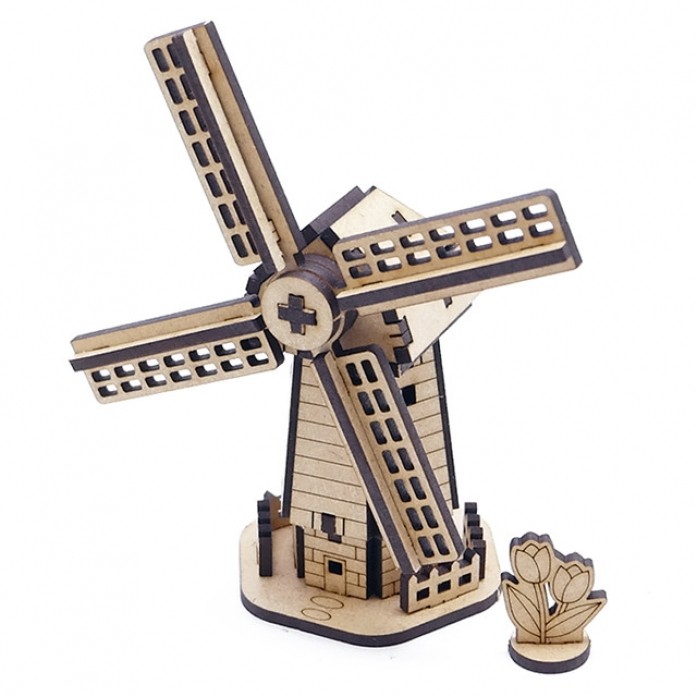 [모또입체퍼즐] 나무로 네덜란드 랜드마크 풍차 만들기